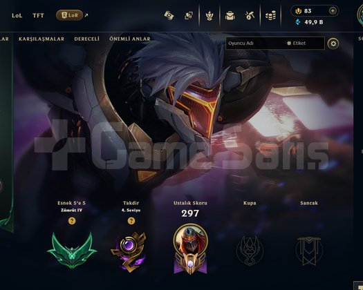 TR Plat 4 | 31 Kostüm - 118 Hero | LoL Hesap