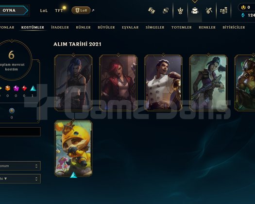TR Silver 4 | 6 Kostüm - 46 Hero | LoL Hesap