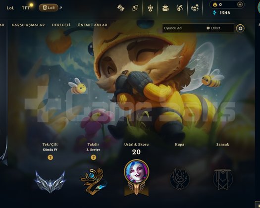 TR Silver 4 | 6 Kostüm - 46 Hero | LoL Hesap