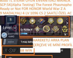 9 MADALYALI 4 LV Ready or Not FOR HONOR World War