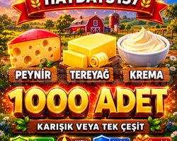 KAMPANYA 1000 ADET KREMA PEYNİR TEREYAĞ