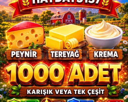 KAMPANYA 1000 ADET KREMA PEYNİR TEREYAĞ