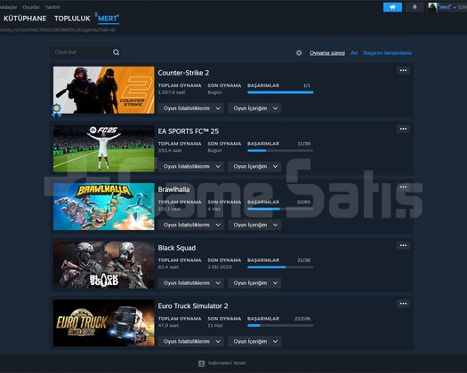 ACİL SATILIK GÜVENİLİR STEAM HESABI 10 YILLIK