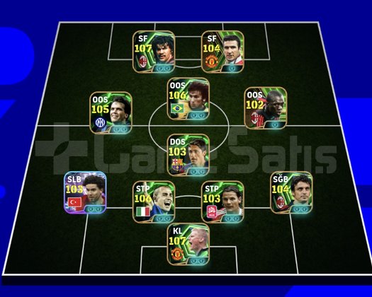 KG 3236 5 BOMBACI+ZİCO+GULLİT+CANTONA+SEEDORF