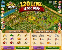 120 Level 13500 Ağıllı Hesap