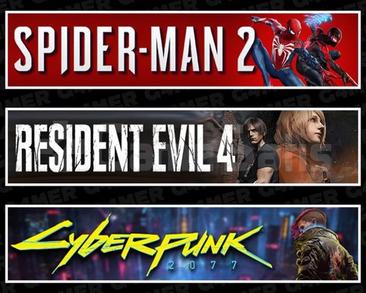 Spider-Man 2 +Resident Evil 4 +Cyberpunk 2077