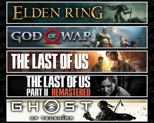 Elden +GOW +TLOU1 +2 +Tsushima