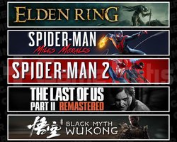 Elden +Miles +Spider 2 +TLOU2 +Wukong