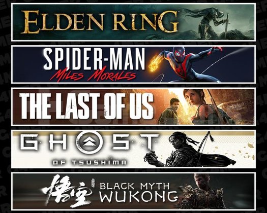 Elden +Miles +TLOU1 +Tsushima +Wukong