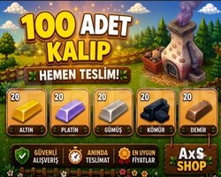 100 Adet Karışık Kalıp ANINDA TESLİMAT