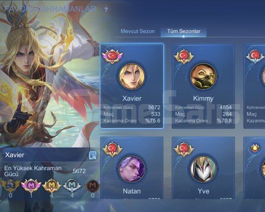 Mobile legends temiz hesap