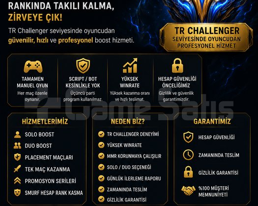 LOL ELOBOOST HİZMETİ