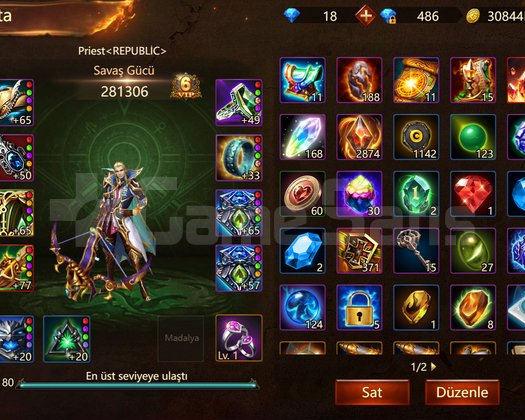 AVRUPA SUNUCUSU SERVER 226 İLK 10 OKÇU HESAP ACİL!