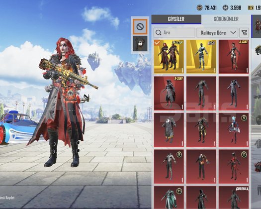52 koleksiyon PUBG hesabı