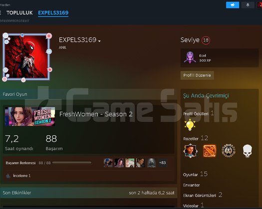 ACİL SATILIK STEAM HESAP FİYAT PERFORMANS