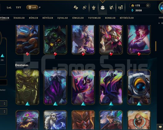 TR / 310 LEVEL / 110 SKİN / FUL HERO +MAİL