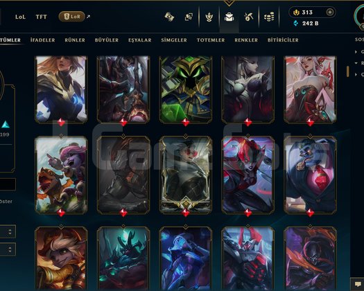 978 LEVEL / 435 SKİN / FUL HERO +MAİL +15K SATIŞ