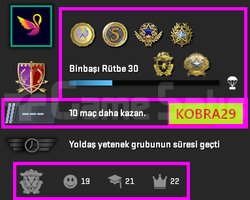 FACEİT+ 8 MADALYA 586 WİN 1454 SAAT SEÇKİN