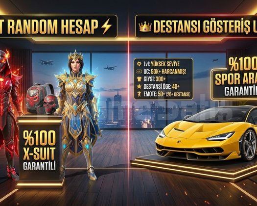 100 GARANTİLİ RANDOM HESAP! X-SUIT + SPOR ARABA