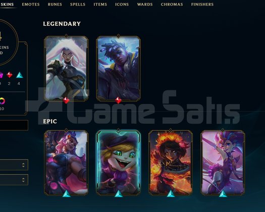 EUW G1 14 SKIN I 75 CHAMP I +30 LP I MAIL DEGISEN
