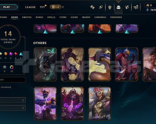 EUW G1 14 SKIN I 75 CHAMP I +30 LP I MAIL DEGISEN