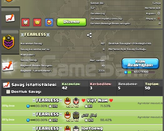 11 LVL FEARLESS 42 KAZANMA 3 KAYBETME BAŞKENT FULL