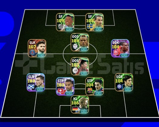 KG 3244 3 BOMBACI+KVARA+PELE+ZLATAN+OLİSE+GUTİ