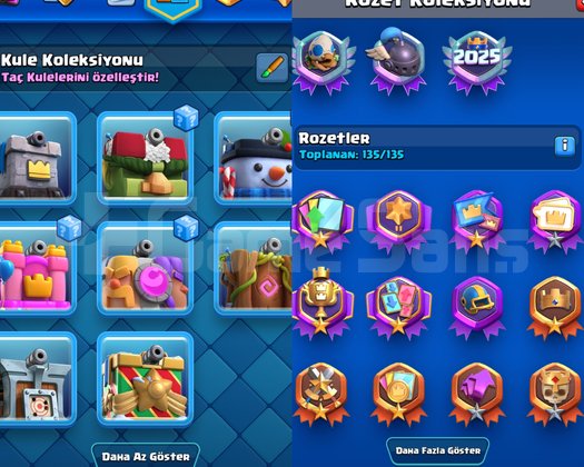 6 Yıllık 11000 kupa 7180 elmas ve Klan