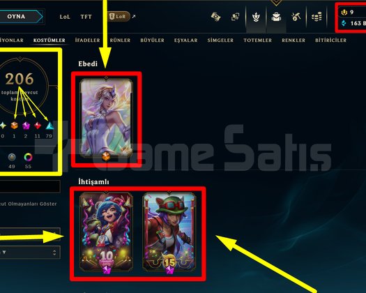 330 LVL + 206 KOSTÜM + 172 HERO + GOLD 3 + MAİL!