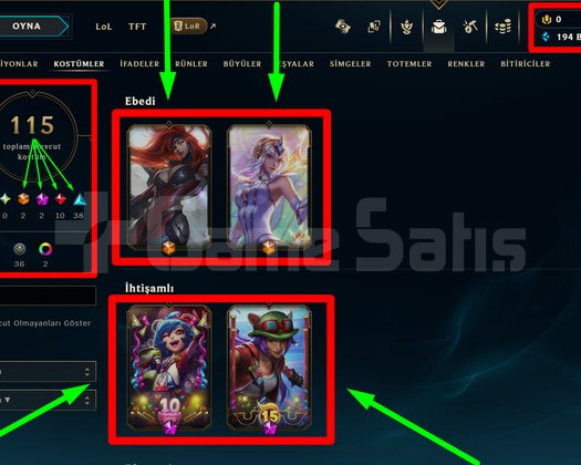 271 LVL + 115 KOSTÜM + 172 HERO + MAİL + TEL!
