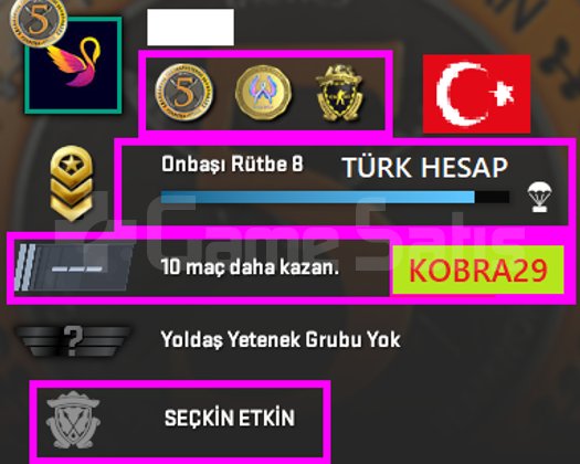 TR HESAP+5K OYUN+3 MADALYA 14 WİN 41 SAAT