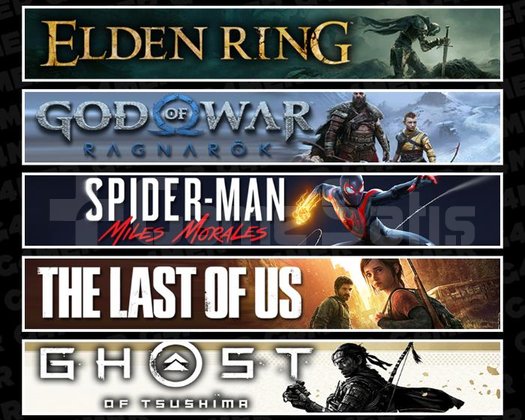 Elden +Ragnarök +Miles +TLOU1 +Tsushima