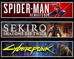 SpiderMan RE +Sekiro +Cyberpunk 2077