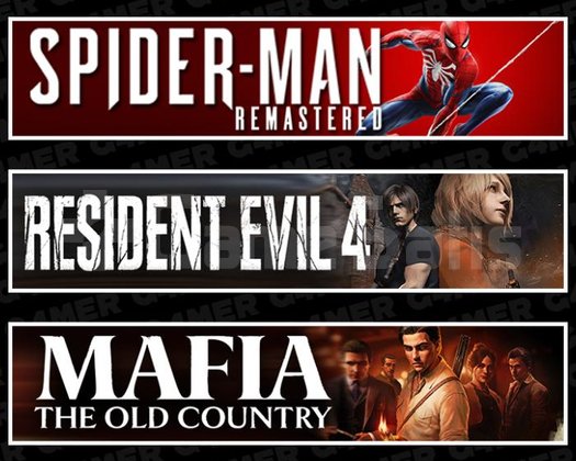 SpiderMan RE +Resident Evil 4 +Mafia