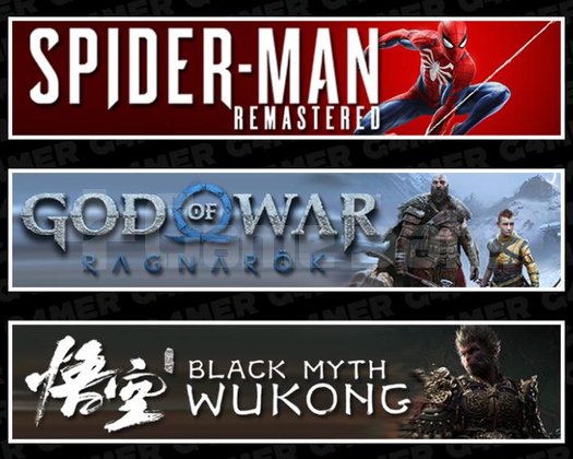 SpiderMan RE +Ragnarök +Black Myth Wukong