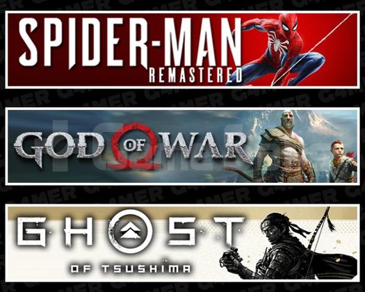 SpiderMan RE +God Of War +Ghost Of Tsushima