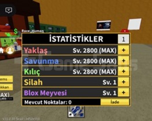 MAX SEVİYE BLOX FRUITS HESABI