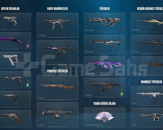 hesap dolu şuan gold 2 bol bol skin bulunmakta