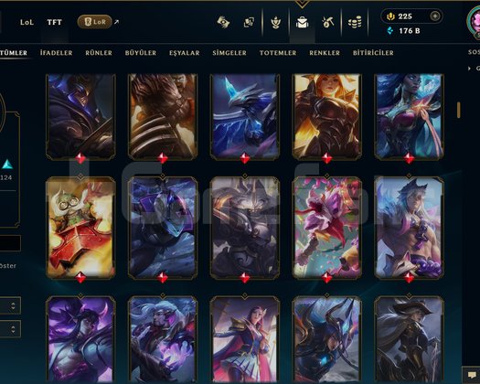 572 LEVEL / 204 SKİN / FUL HERO +MAİL +15K SATIŞ