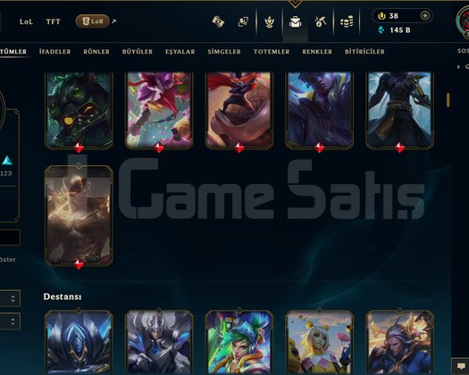 394 LEVEL / 252 SKİN / FUL HERO +MAİL +15K SATIŞ
