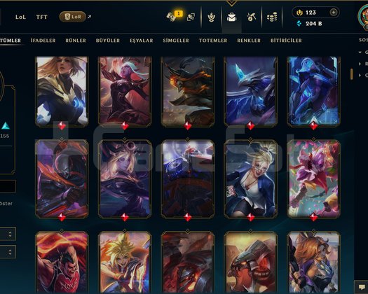 572 LEVEL / 445 SKİN / FUL HERO +MAİL +15K SATIŞ