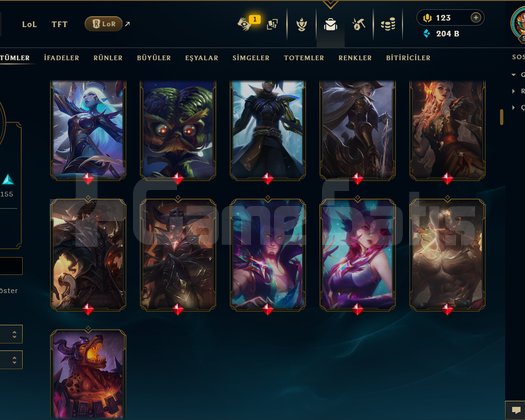 572 LEVEL / 445 SKİN / FUL HERO +MAİL +15K SATIŞ