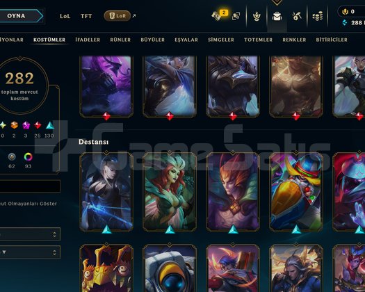 652 LEVEL / 282 SKİN / FUL HERO +MAİL +15K SATIŞ