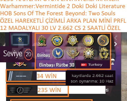 12 MADALYALI 30 LV ÖZEL ÇİZİMLİ 2.662 SAATLİ 290 T
