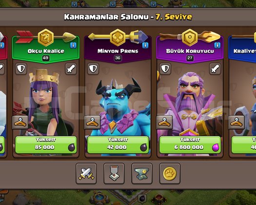 TH13 | Kral 50 - Kraliçe 49 | 1377 Gem | MAX +MAX
