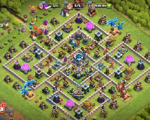 TH13 | Kral 50 - Kraliçe 49 | 1377 Gem | MAX +MAX