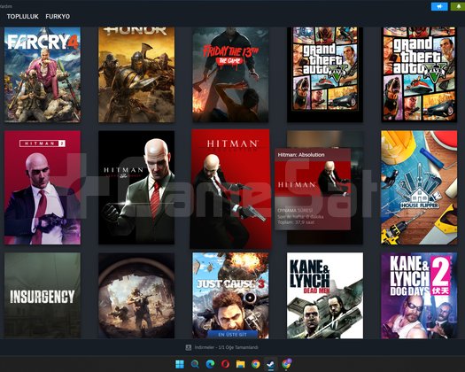 Satılık kişisel steam hesabım