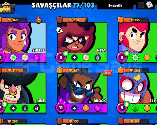 Brawl stars 5 prestij 17 bin kupa 76 karakter
