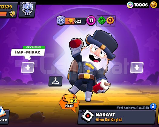 Brawl stars 5 prestij 17 bin kupa 76 karakter