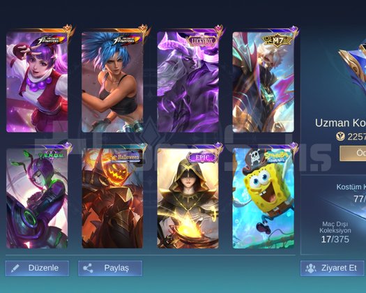 KOF GUİNEVERE M7 GRANGER KOSTÜMLÜ EFSANE HESAP